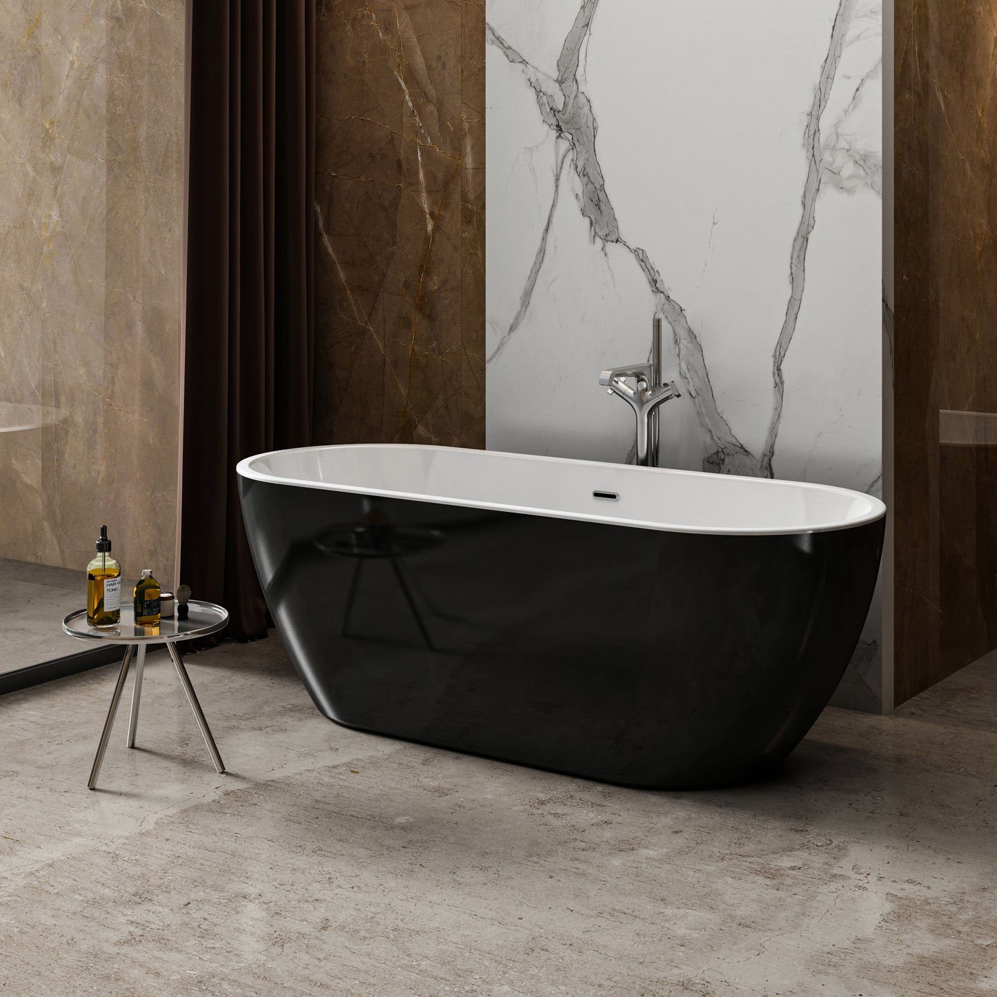 Charlotte Edwards BELGRAVIA Bathtub in Gloss Black