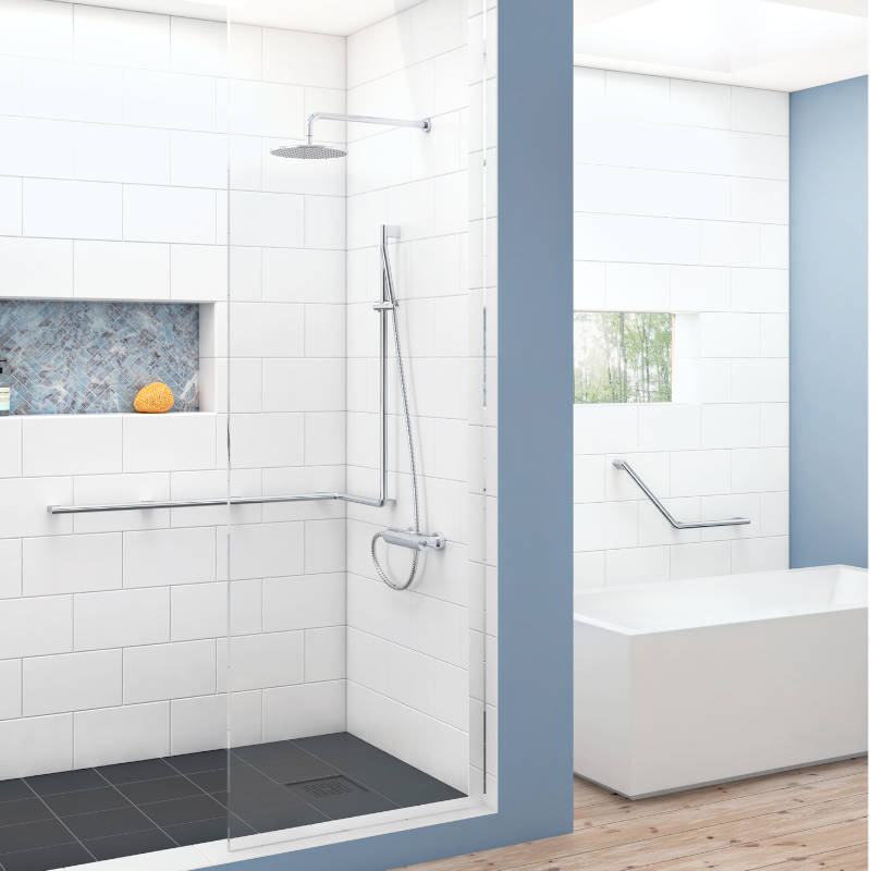 SMEDBO Living Double Grab Bar Chromed Stainless Steel FK811